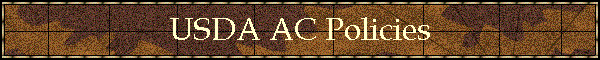USDA AC Policies